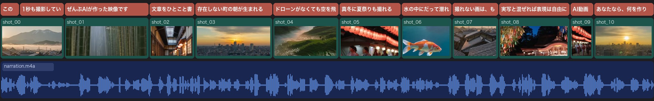 作例05の編集タイムライン